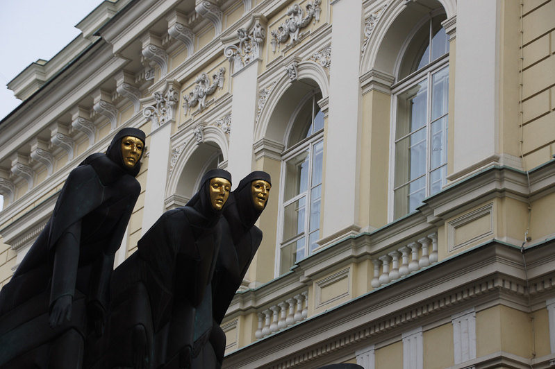 het theatergebouw in Vilnius