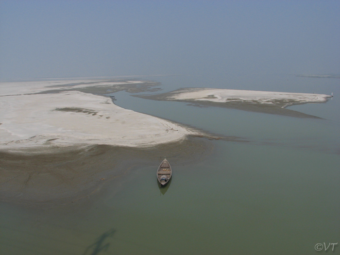 50 de 5 km brede Jamuna rivier