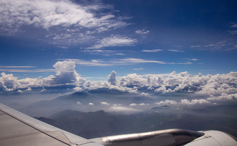 zicht op de Andes