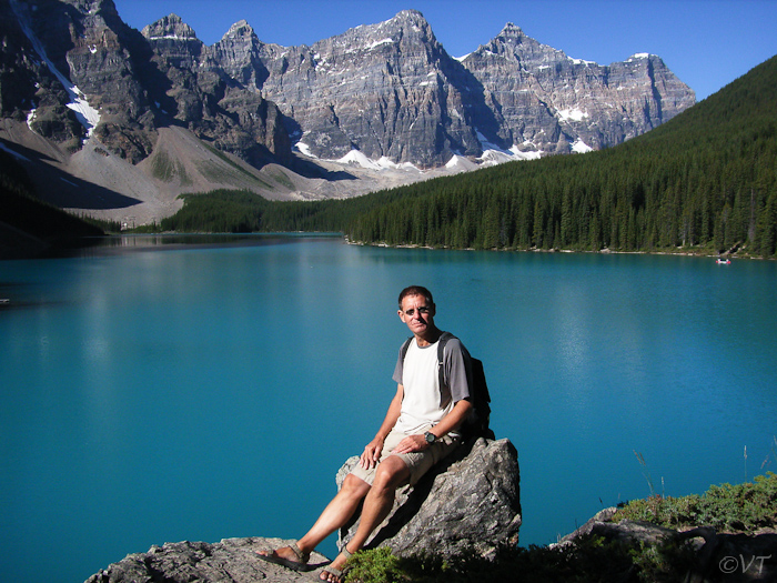 11 Moraine Lake in de zomer