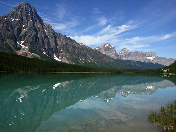 18 langs de Icefields Parkway in de Rockies