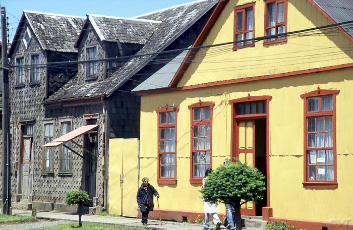 22 op Chiloe zijn praktisch alle huizen van hout