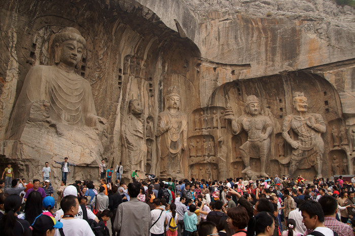 Longmen grotten bij Luoyang