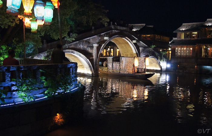 Waterdorp Wuzhen in de regio Shanghai