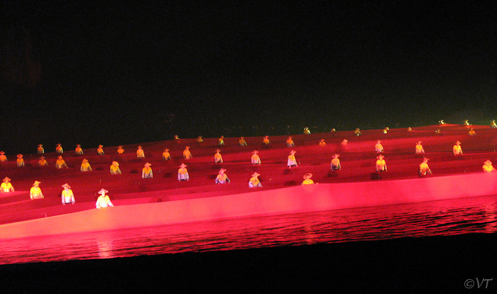 Watershow bij Yangshuo