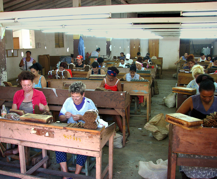 56 een sigarenfabriek in Trinidad