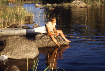 Op snoek vissen