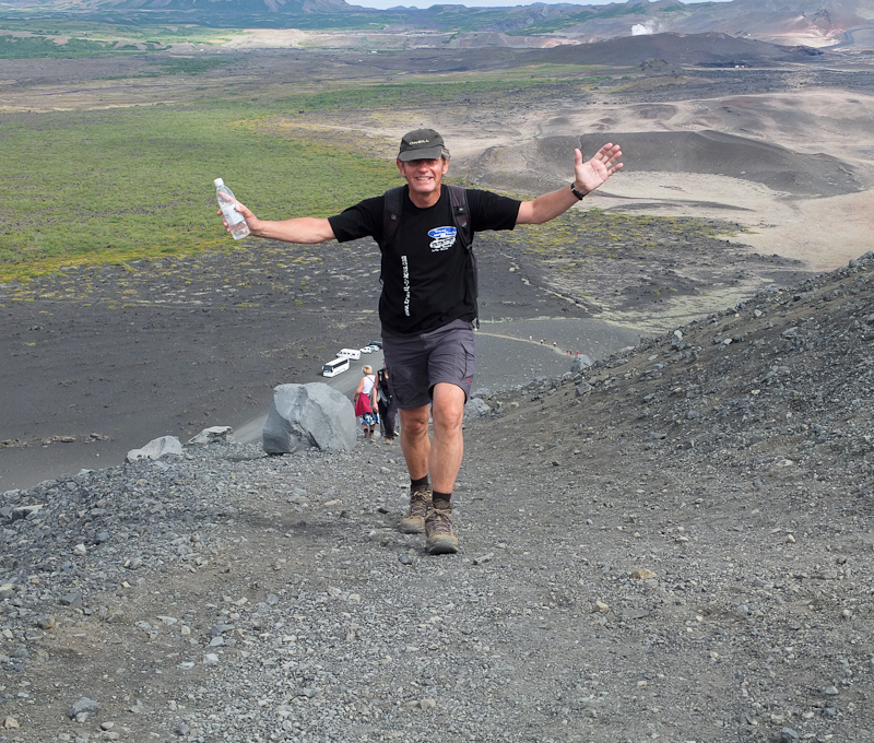 Hverfell kraterrand bij het Myvatn