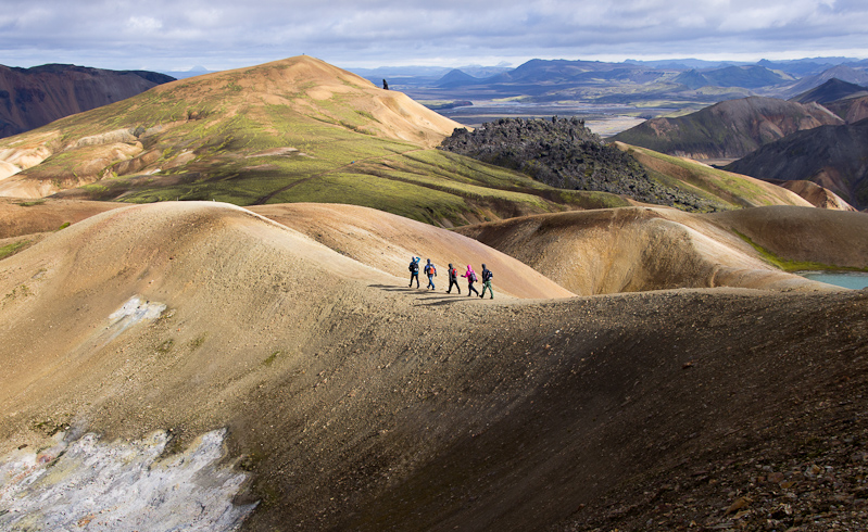dramatisch landschap rondom Landmannalaugar