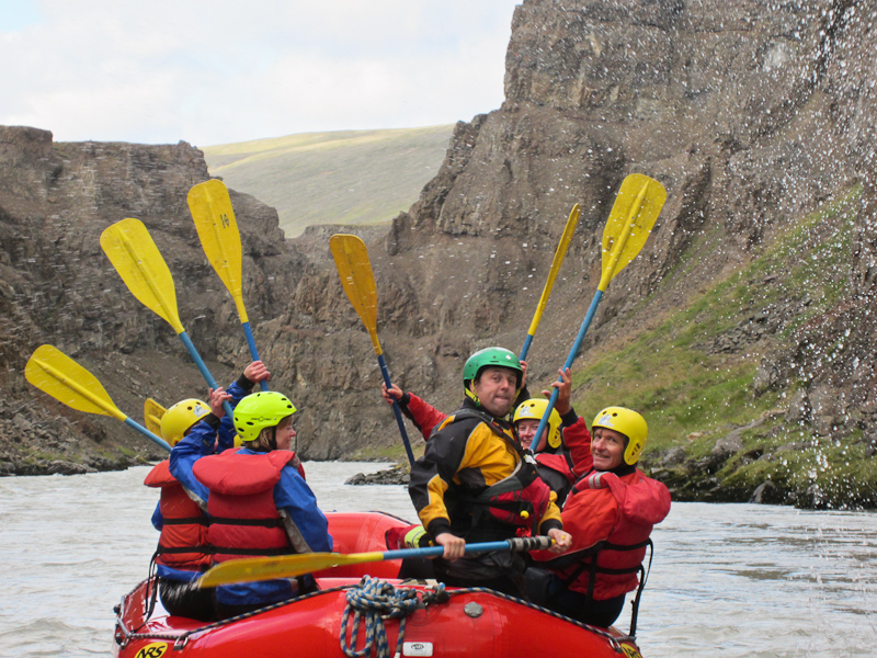 raften op de Vestari (west) Jökulsá