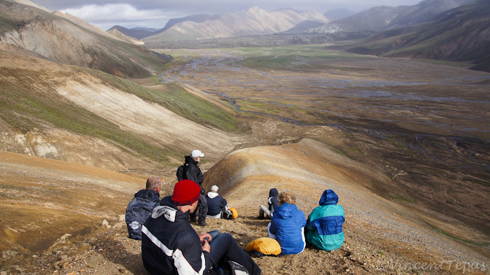 29a De Djosergroep maakte een rondwandeling terug naar Landmannalaugar