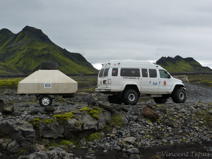 38 De enige terreinwagen die we onderweg zagen