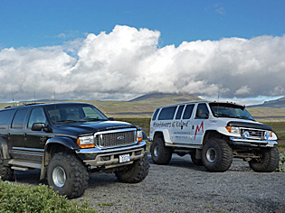 supertrucks om de rivieren mee te doorkruisen