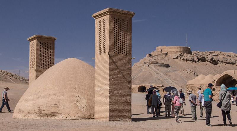 net buiten Yazd, de Torens van Stilte