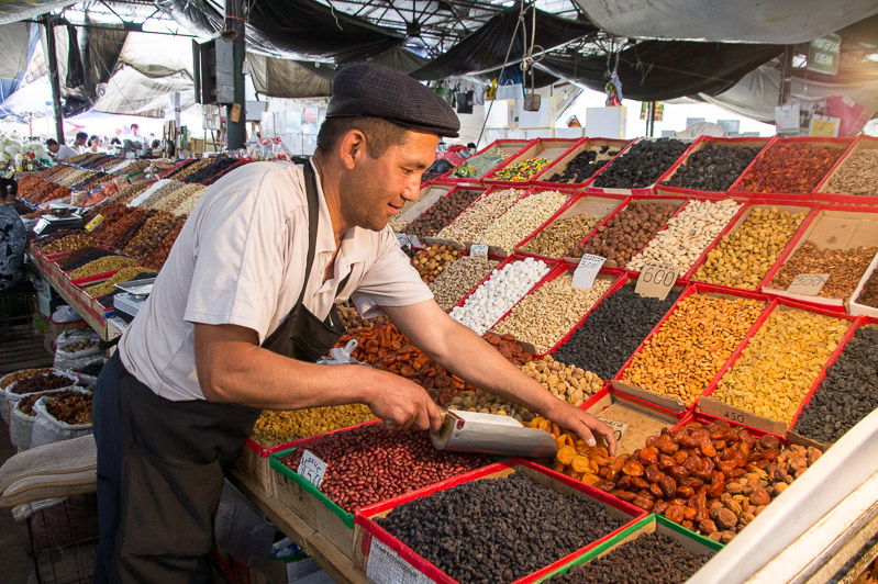Osh bazaar in Bishkek