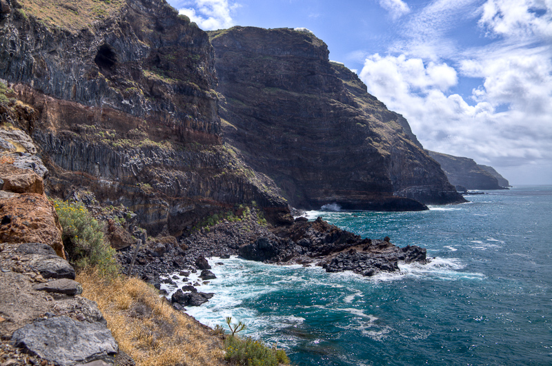 de spectaculaire rotskust bij Tijarafe