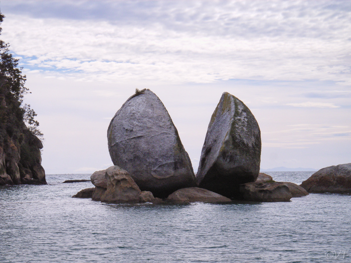 28 Split Apple Rock  bij het Abel Tasman Park