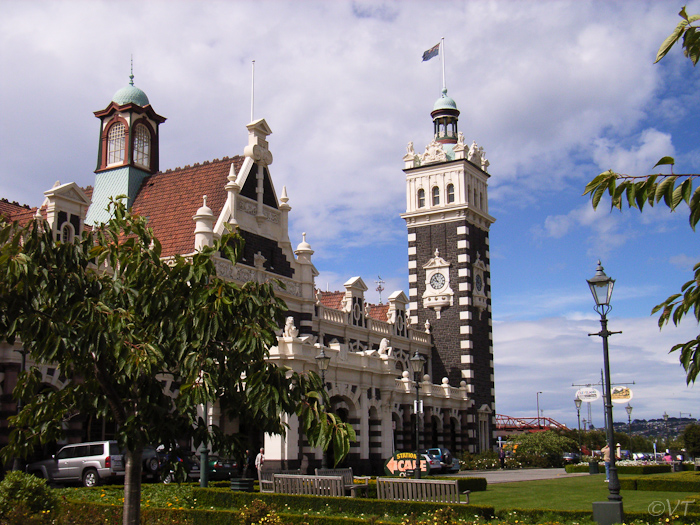 52 het stationsgebouw in Dunedin