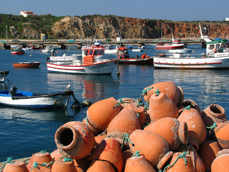 de vissershaven van Sagras