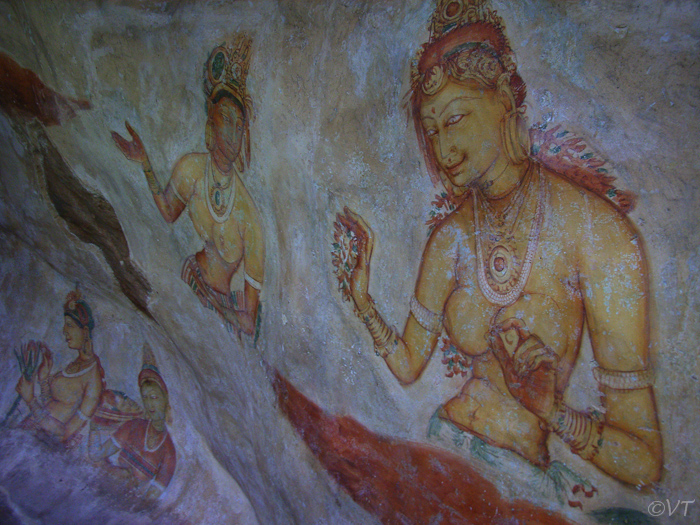 45 in een Sigiriya grot