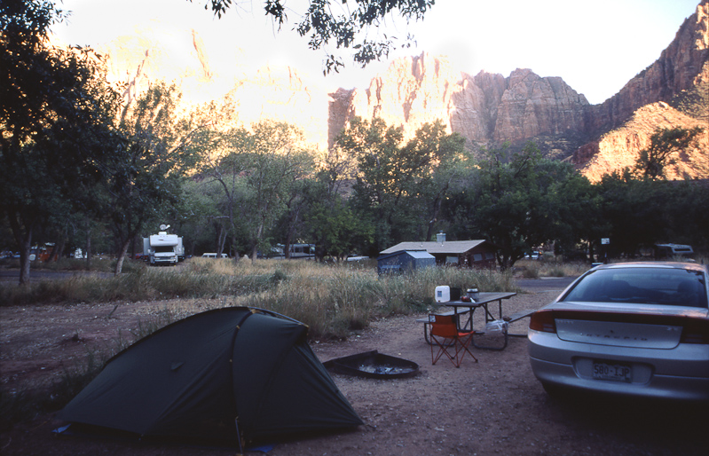 Utah, Zion N P, kampeerterrein
