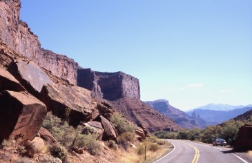 Utah, in het dal van de Colorado-rivier