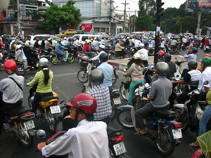 01  miljoenen brommers in Ho Chi Min City